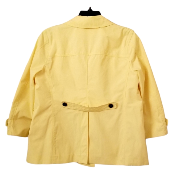 Martin & Osa Jacket Size L Raincoat Cropped Sleeves Yellow - Picture 2 of 10